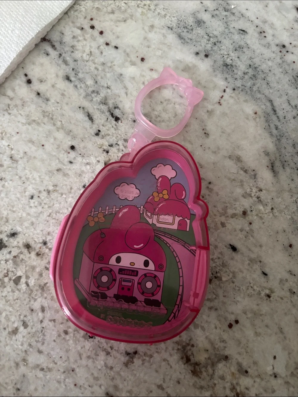 Free w/ Purchase Hello Kitty Pink and Yellow Kids Keychain Pouch